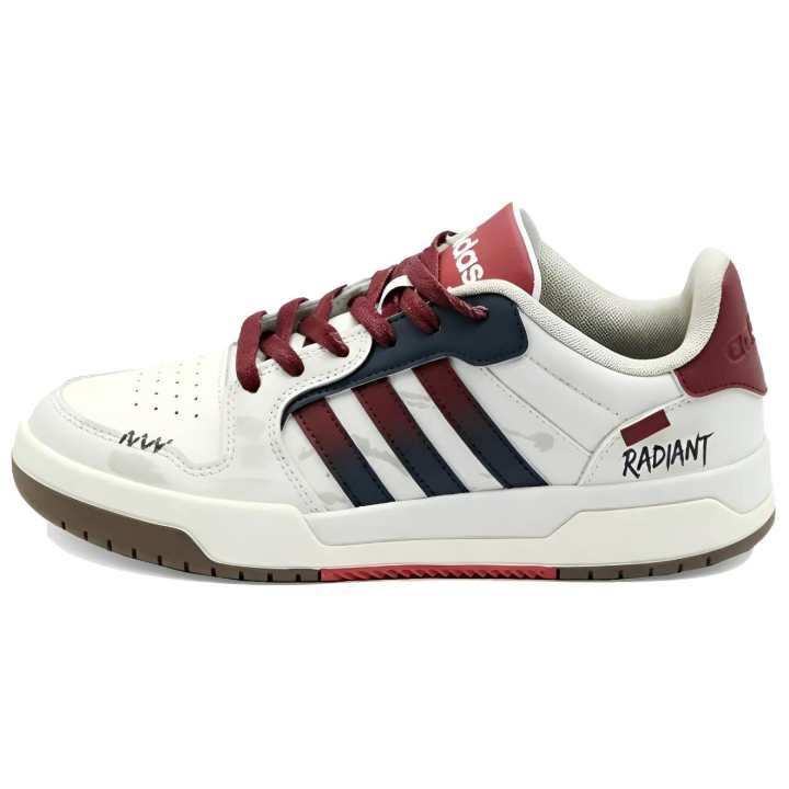 Adidas Adidas ENTRAP Skateboard Shoes Unisex Low Top Beige/Dark Red/Dark Gray