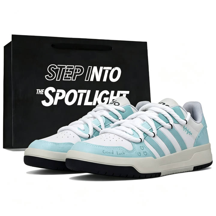 Adidas Adidas ENTRAP Synthetic Leather Low top Skateboard Shoes Unisex White Green