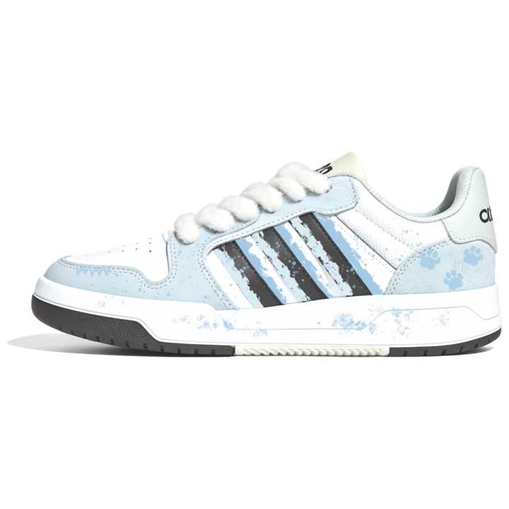 Adidas Adidas ENTRAP Synthetic Leather, Split Cow Leather Low top Skateboard Shoes Unisex Blue White