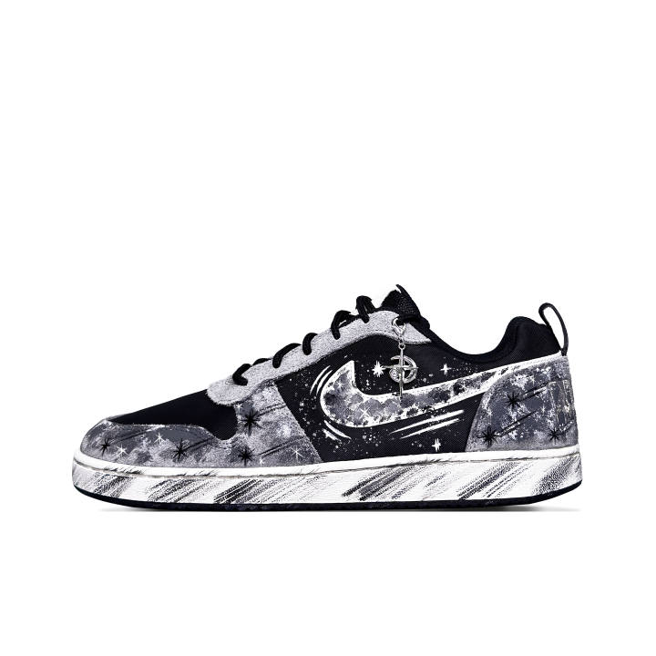 Nike Nike Court Borough Moonlit Trail Cushioning Abrasion Resistant Low top Skateboard Shoes Men's Black Gray