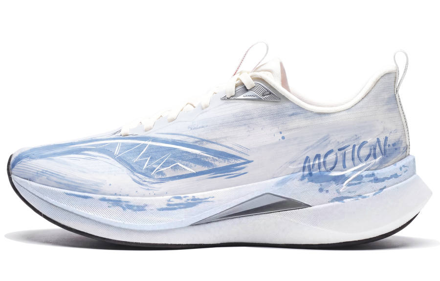 Li-Ning Li Ning Red Hare 9 PRO Low top BOOM Technology Casual Running Shoes Men's White Blue