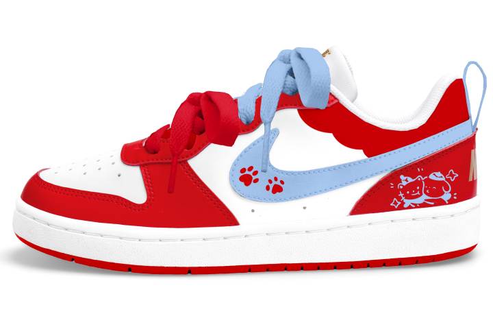 Nike Nike Court Borough Skateboard Shoes Women's Low Top Red