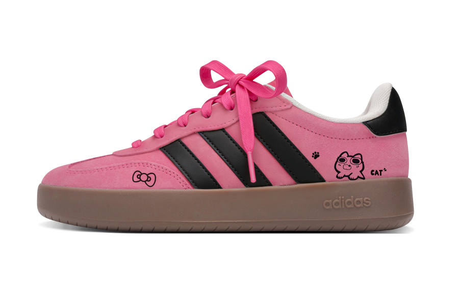 Adidas Custom Adidas BARREDA Low top German Army Trainers Unisex Black Pink