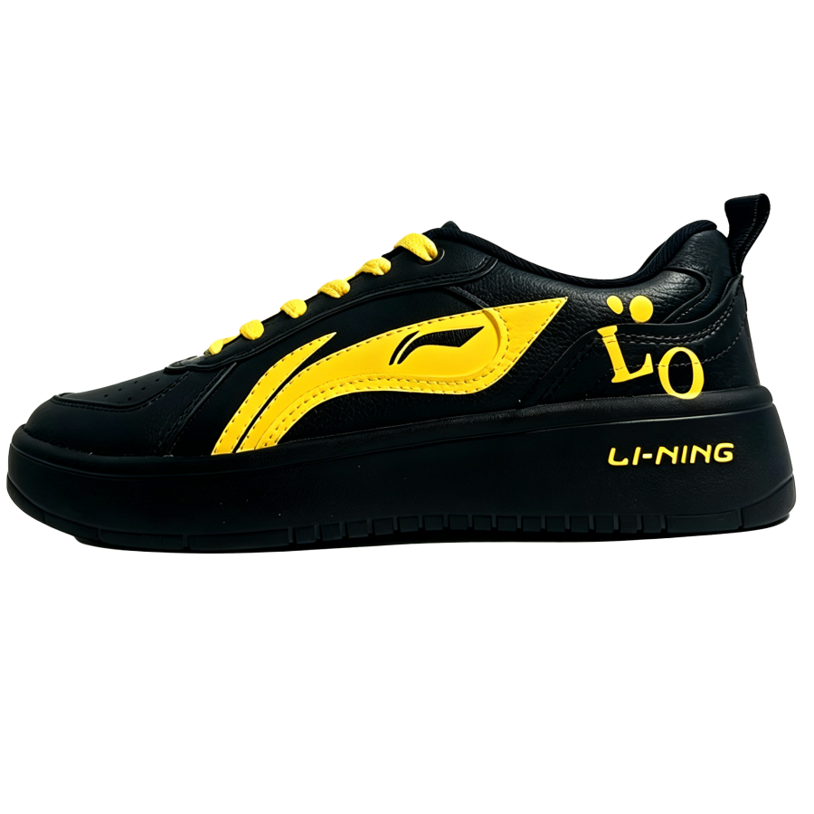 Li-Ning Li Ning Wheat Age Skateboard Shoes Men's Low Top Black Yellow