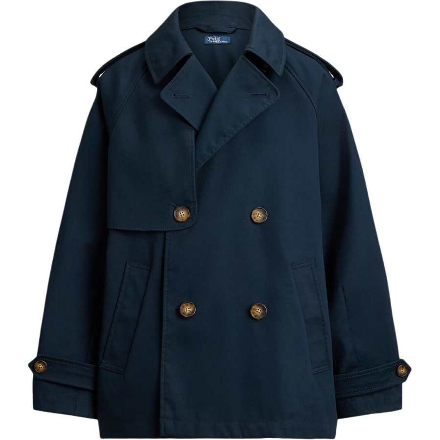 Polo Ralph Lauren Trench Coats Women's Dark Blue Moderate Straight Fit