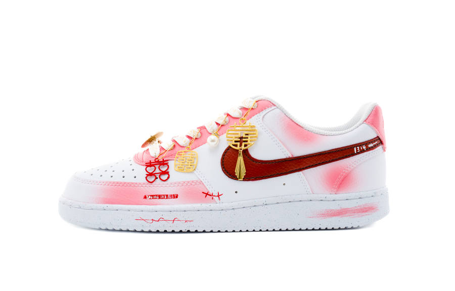 Nike Nike Court Vision 1 Skateboard Shoes Unisex Low Top Pink/White