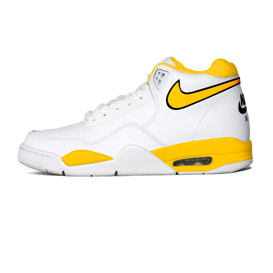 Nike Nike Flight Legacy Mamba Spirit Slip Resistant Mid top Vintage Basketball Shoes Unisex White