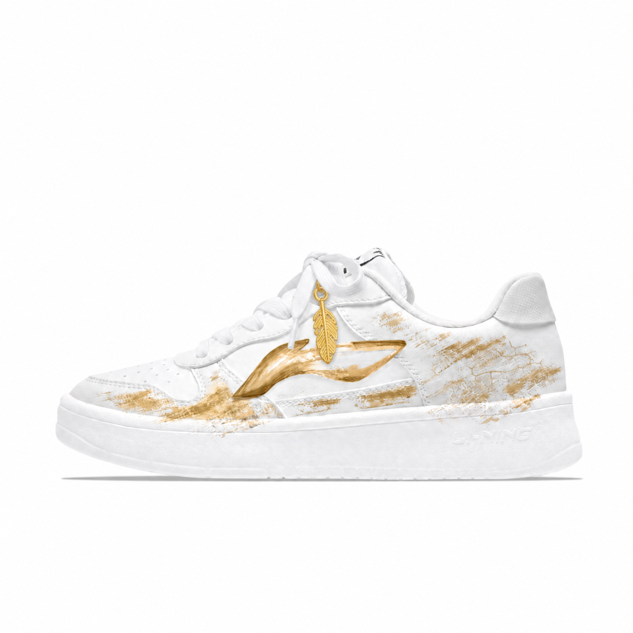 Li-Ning Li Ning Floating Boat Skateboard Shoes Men's Low Top Gold