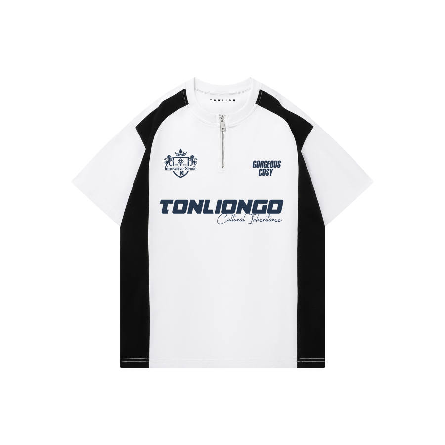 Tonlion T Shirts Unisex Crew Neck Moderate Heavyweight