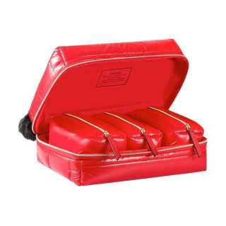 ESTEE LAUDER 3 in 1 Red Makeup Bags Storage