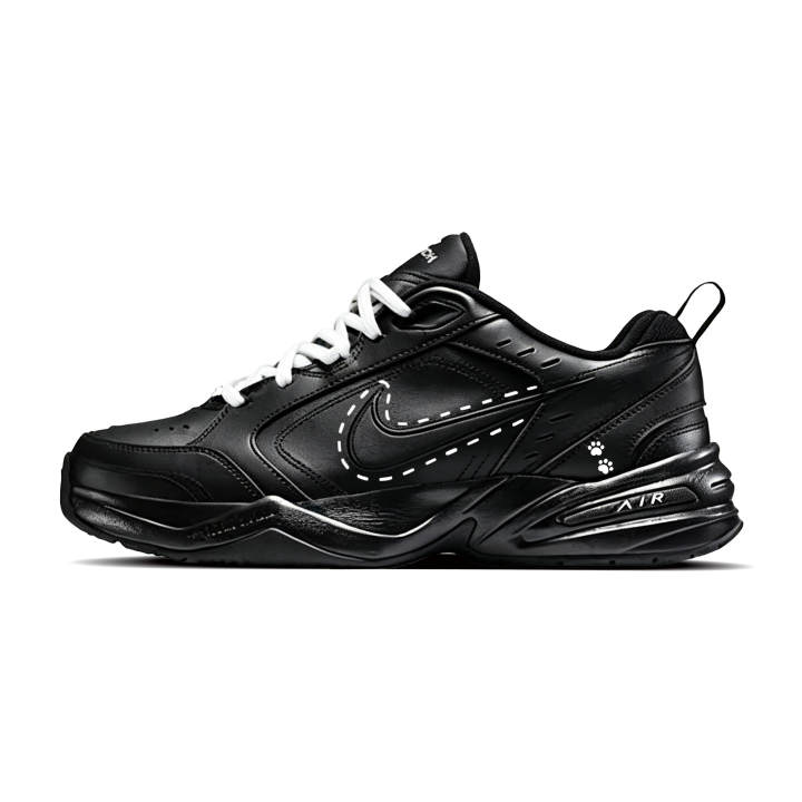 Nike Nike Air Monarch 4 Chunky Sneakers Unisex Low Top Black