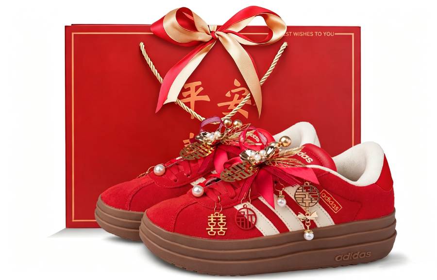 Adidas Adidas VL Court Bold German Army Trainers Women's Low Top Red