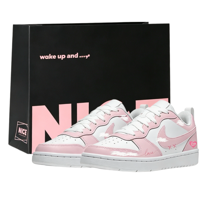 Nike Nike Court Borough Girlfriend Low top Skateboard Shoes Women's Pink