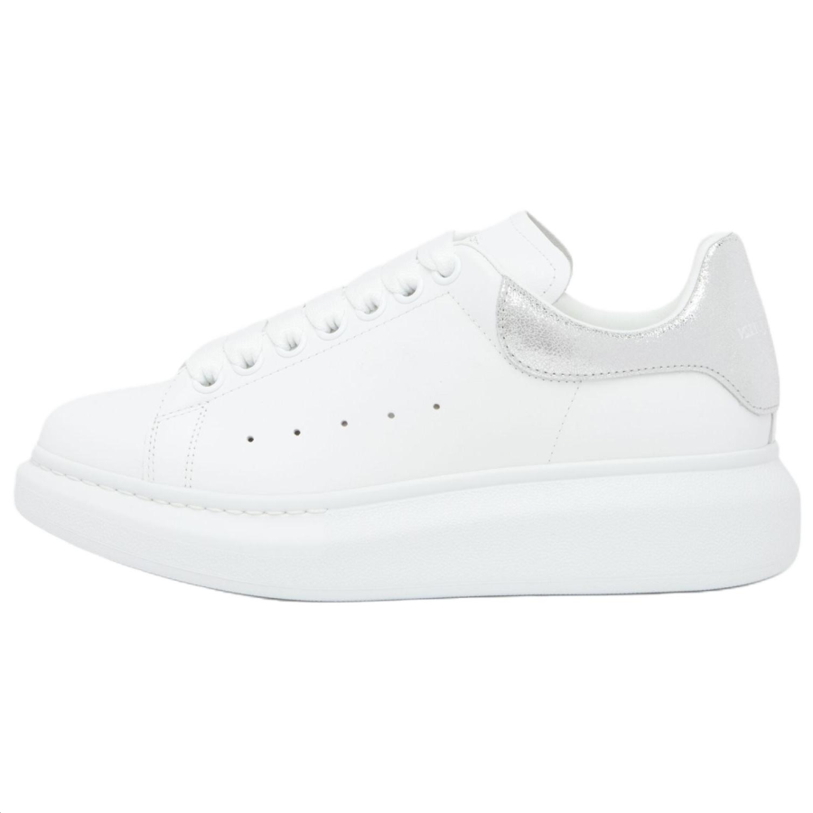Alexander McQueen Casual Shoes Women's Low Top White & Silver