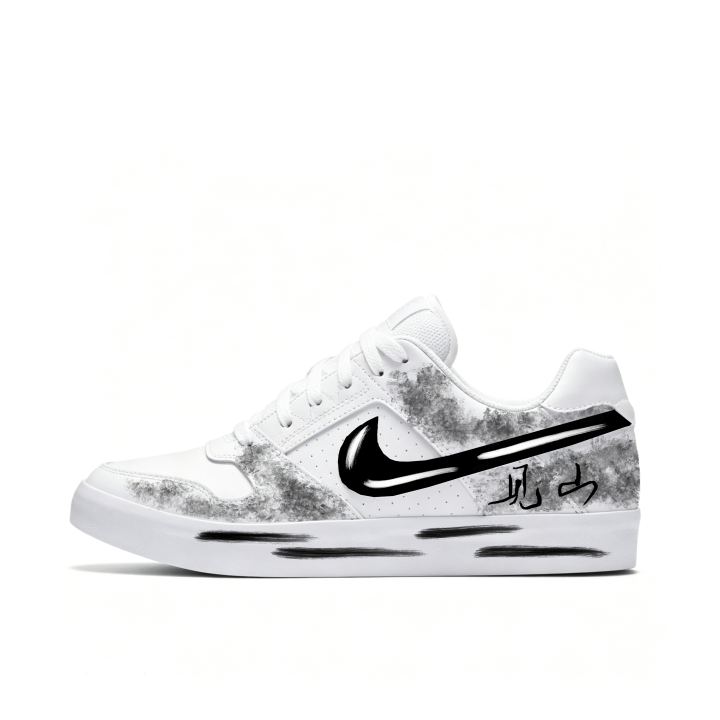 Nike Nike SB Delta Skateboard Shoes Unisex Low Top White Black Gray