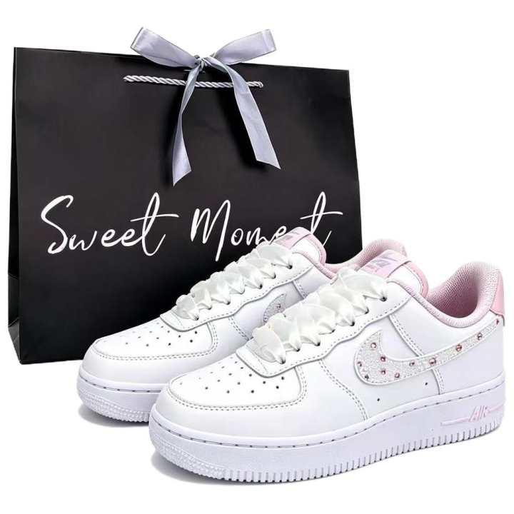 Nike Nike Air Force 1 Pink Diamond Sweet Berry, Shopping Bag Slip Resistant, Abrasion Resistant, Lightweight, Breathable