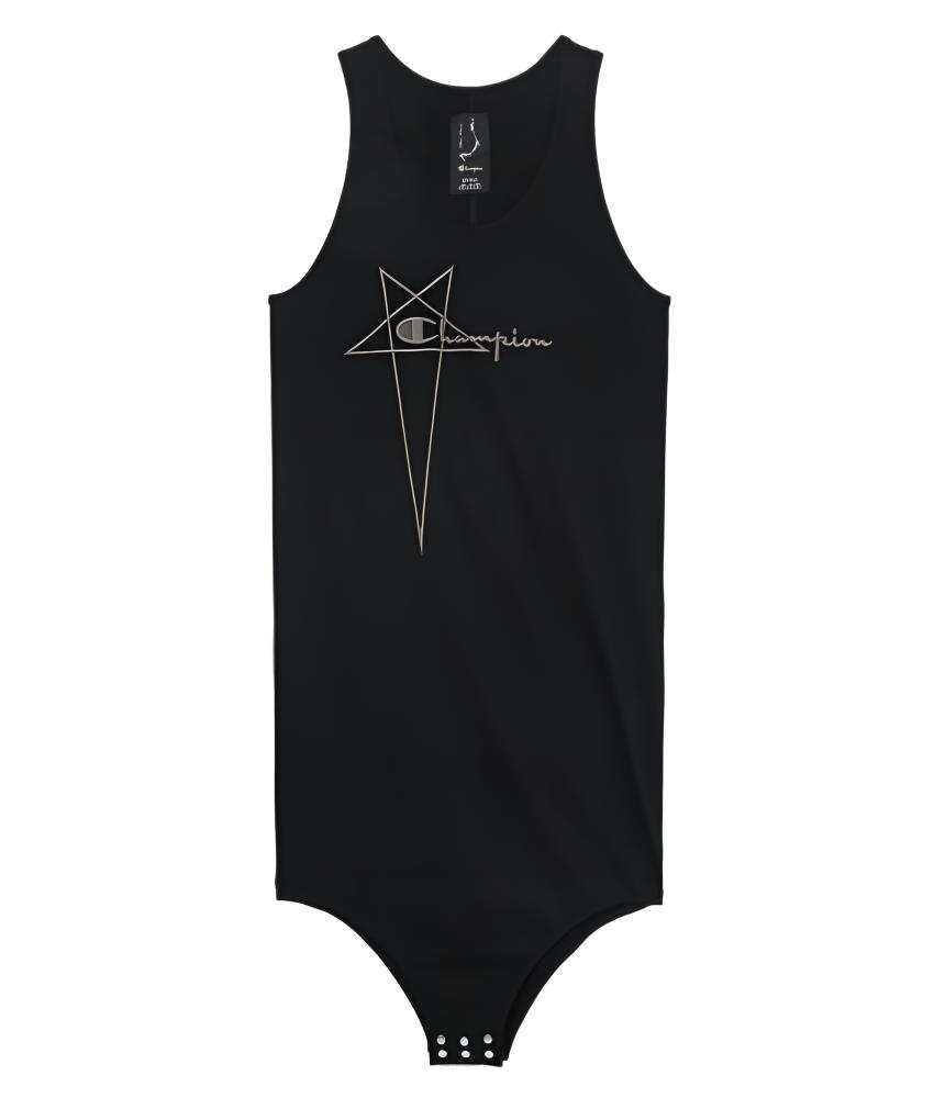 RICK OWENS Sleeveless Dresses Women's Black Crew Neck Moderate