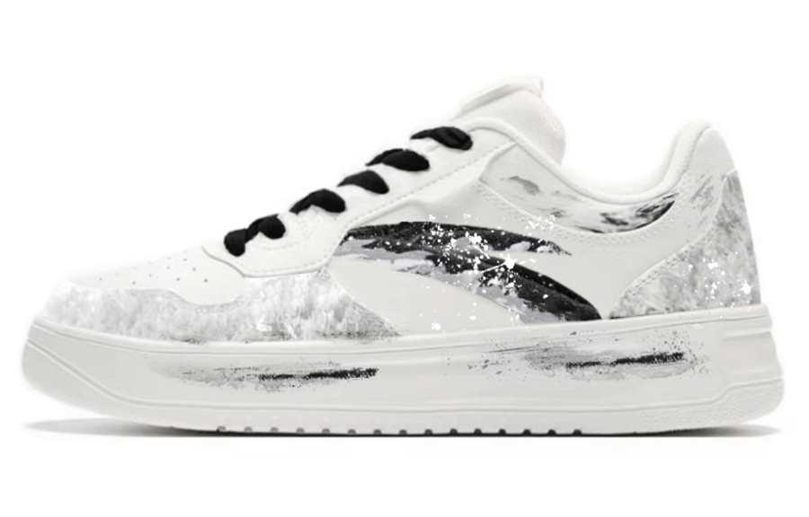 ANTA Skateboard Shoes Men's Low Top White