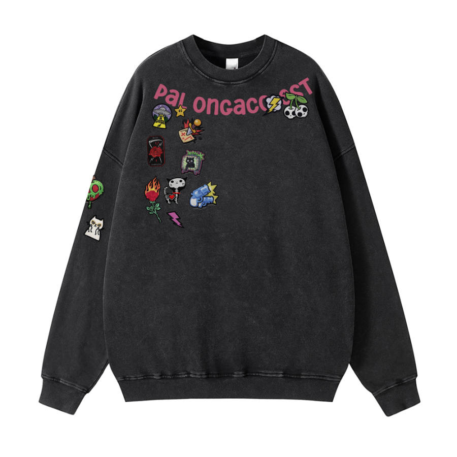 PAL ONGACO Sweatshirts Unisex Crew Neck Moderate