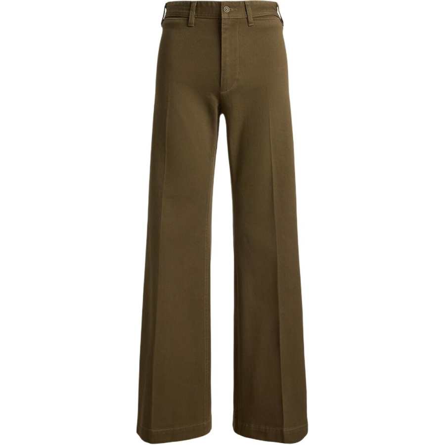 Polo Ralph Lauren Casual Pants Women's Olive Green Moderate Flared Pants