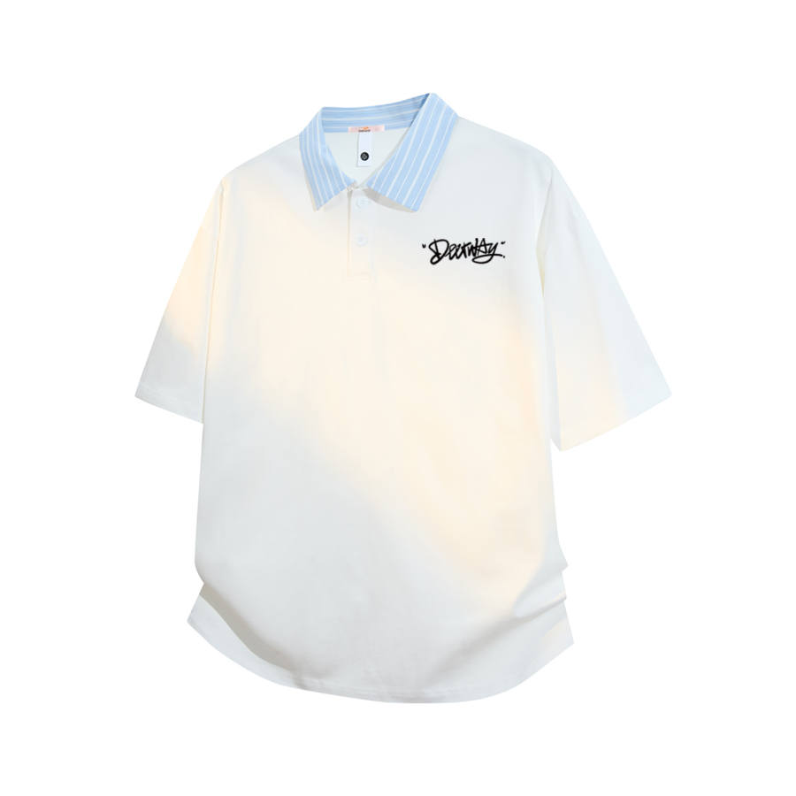 DEERWAY Polo Shirts Unisex Polo Collar Moderate Straight Fit