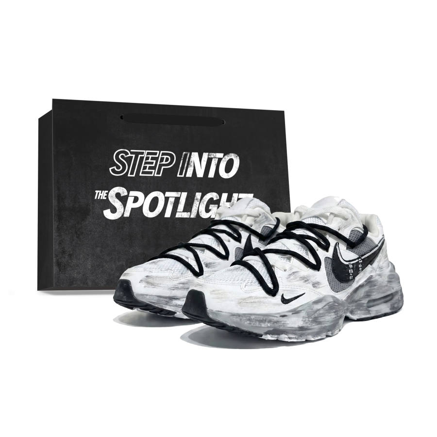 Nike Nike Air Max Fusion Height Increasing Breathable Low top Running Shoes Men's White Gray