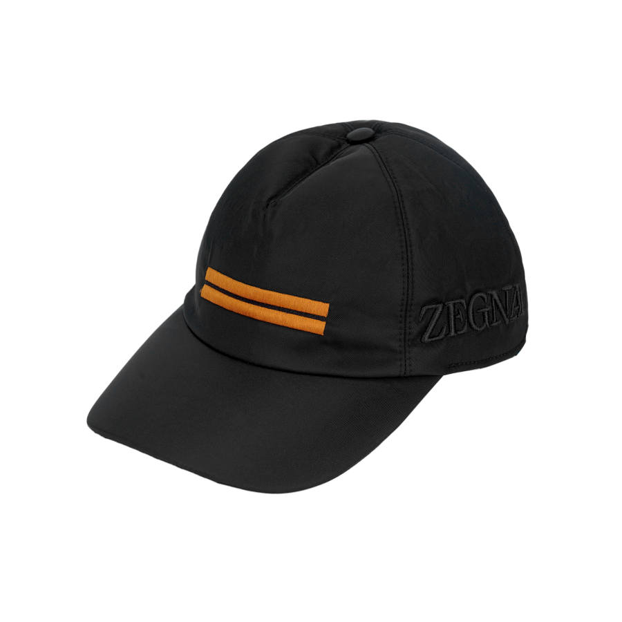 Ermenegildo Zegna Cotton Baseball Caps Unisex Black