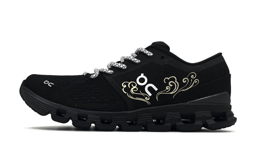 On On Cloud X4 Running Shoes Men's Low Top Black