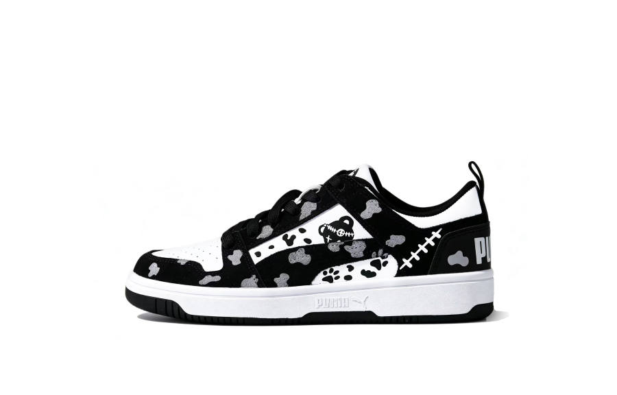 PUMA Rebound Layup Skateboard Shoes Unisex Low Top Black/White