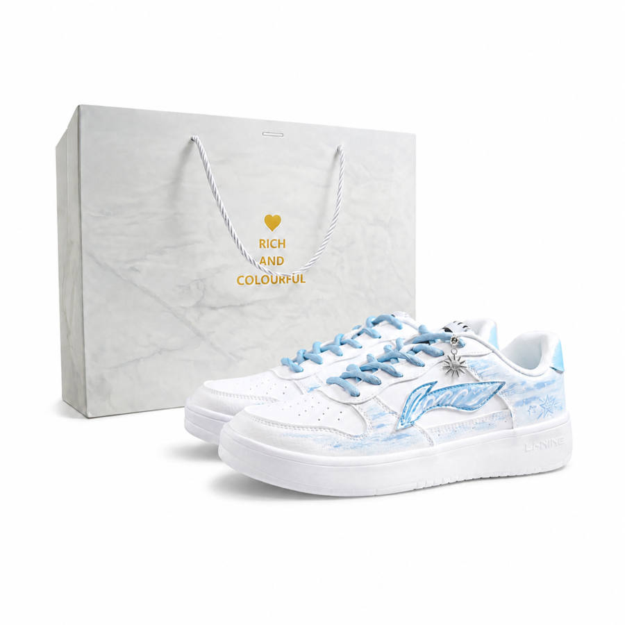 Li-Ning Li Ning Floating Boat Skateboard Shoes Men's Low Top White