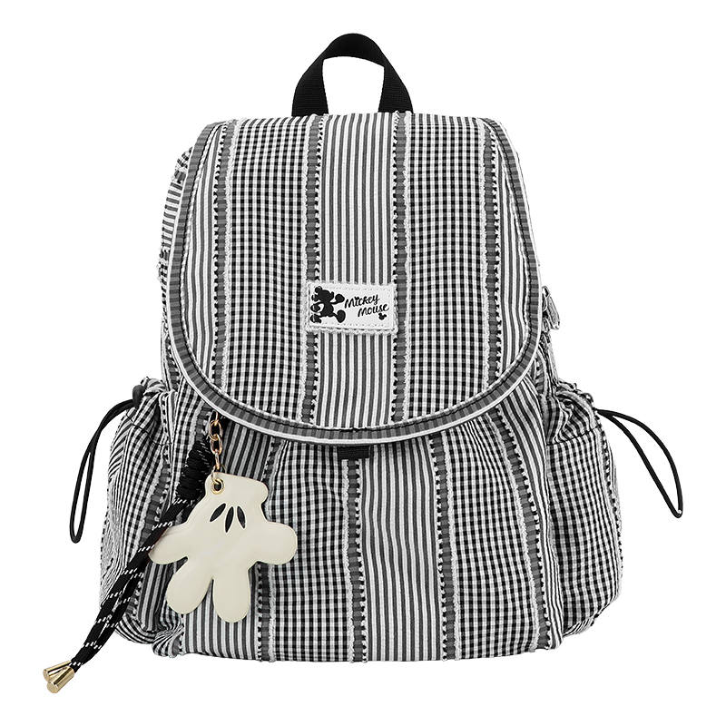 Disney X Mascar, Collaboration Mickey Mouse Fabric Backpack Unisex Gray