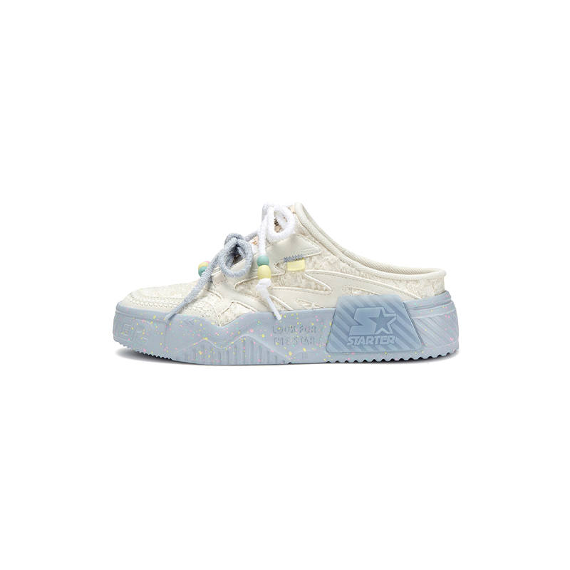 STARTER STARTER VOL 80s Mule Low top Skateboard Shoes Women's Light Blue