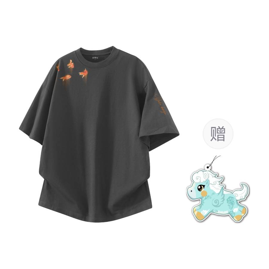 YALU T Shirts Unisex Crew Neck Thin Heavyweight