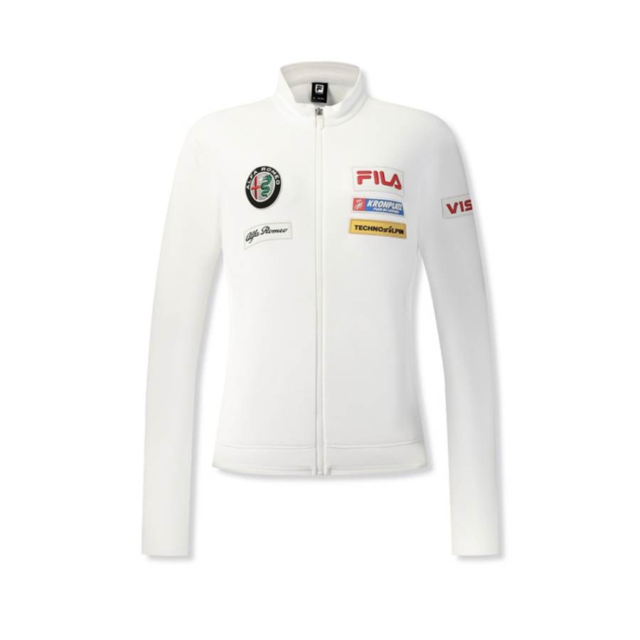 FILA SKI Fleece Lined Thermal Minimalist Style Individual Casual Sports Training Comfortable Jacket Women's