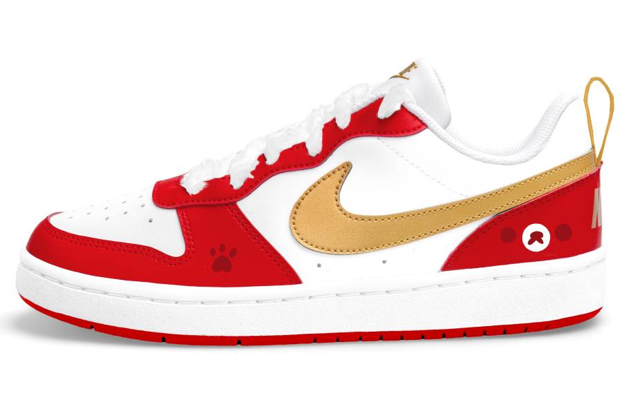 Nike Nike Court Borough Skateboard Shoes Unisex Low Top Red