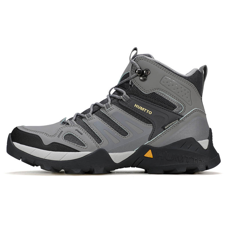 HUMTTO Slip Resistant Abrasion Resistant Balance High top Mountaineering Shoes Men's
