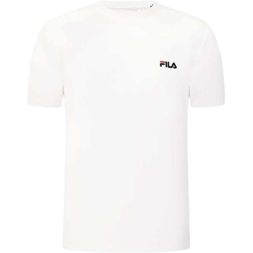 FILA Tennis T Shirts Men's Cloud White Crew Neck Moderate