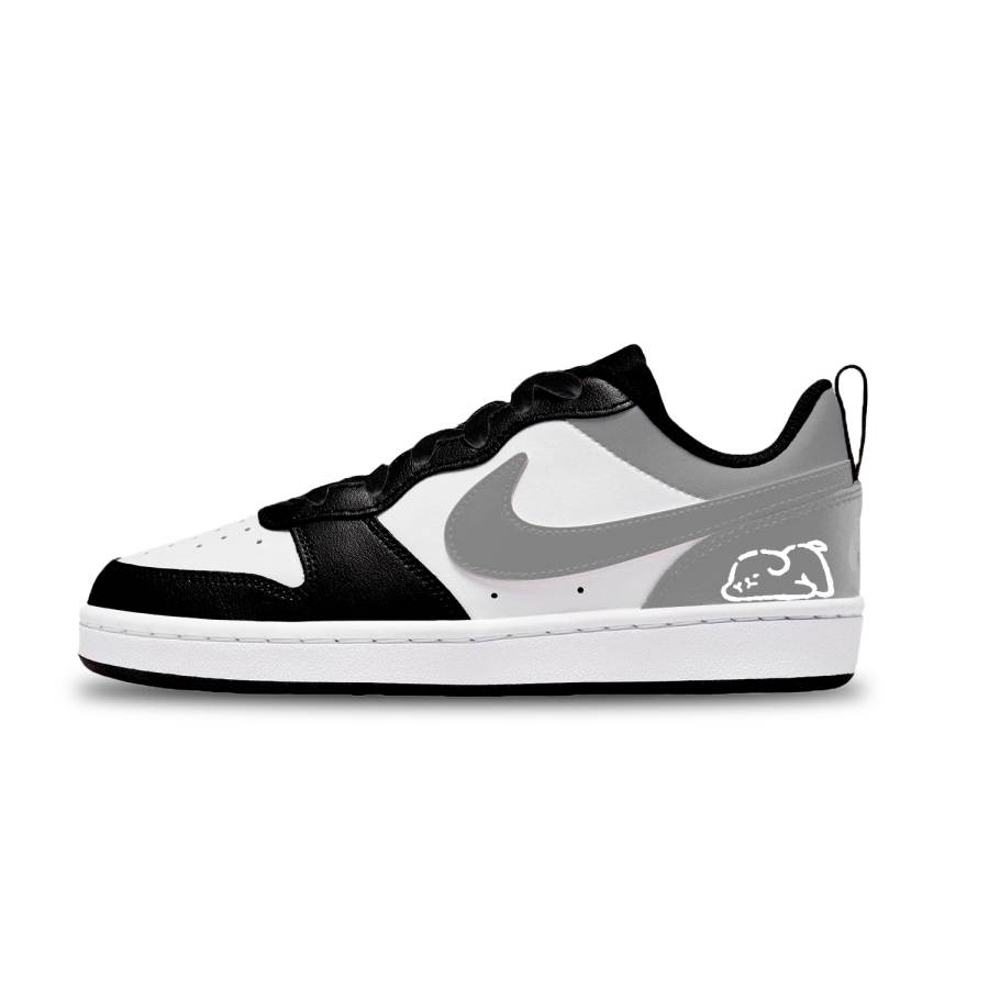 Nike Nike Court Borough Gray Heather Gray Low top Kids' Skateboarding Shoes Gray Unisex