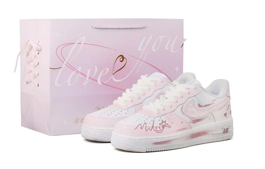 Nike Nike Air Force 1 Low top Skateboard Shoes Women's Pink