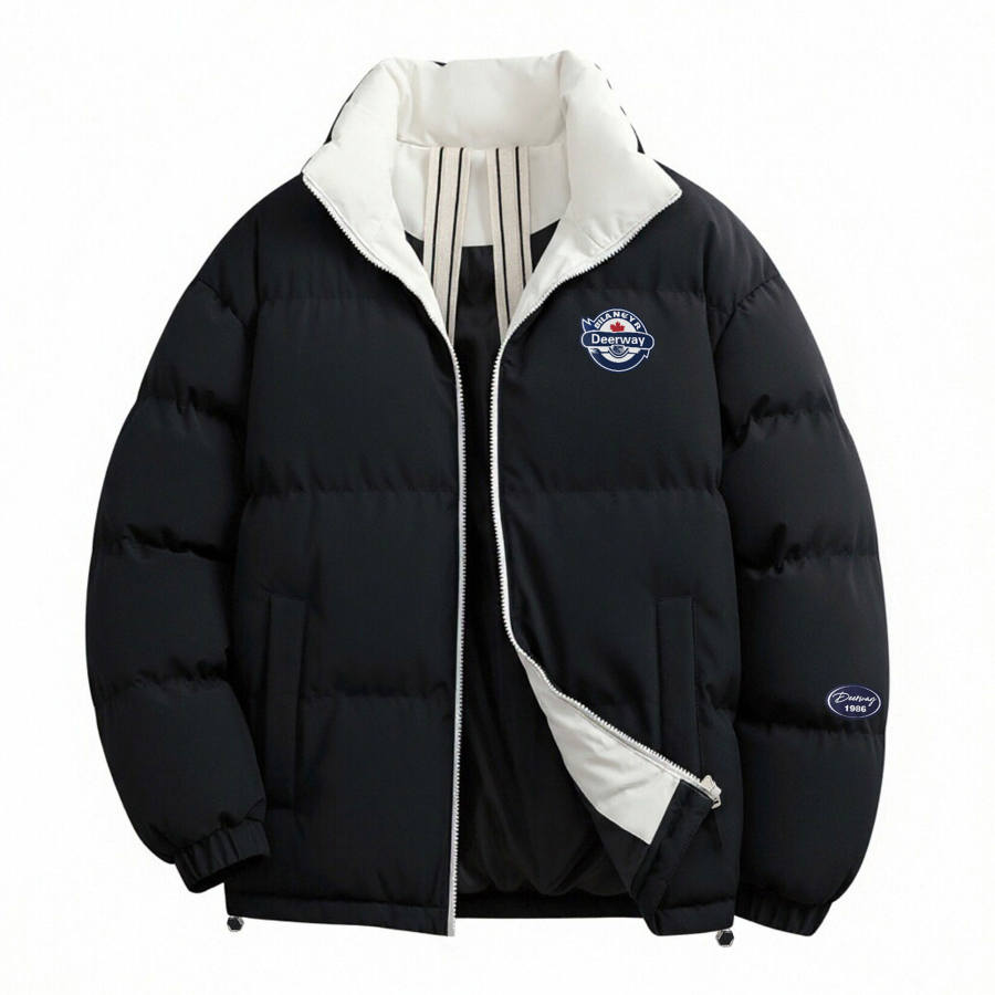 DEERWAY Puffer Jackets Unisex Stand Collar Moderate Padded Puffer Jacket