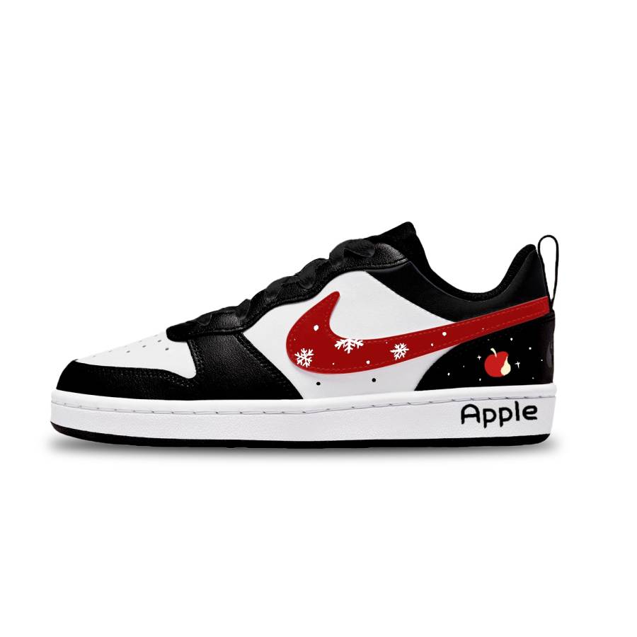 Nike Nike Court Borough Leather Abrasion Resistant Low top Kids' Skateboarding Shoes Teenagers