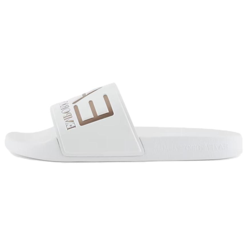 EMPORIO ARMANI EA7 Slip Resistant Slide Slippers Unisex White