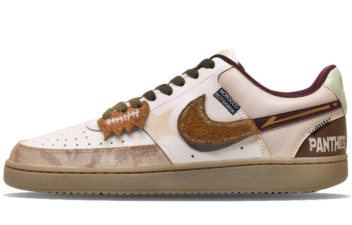 Nike Nike Court Vision Skateboard Shoes Men's Low Top Beige Brown