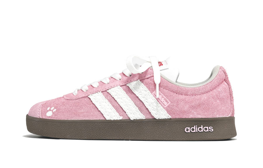 Adidas Adidas VL COURT 2.0 Skateboard Shoes Unisex Low Top Pink