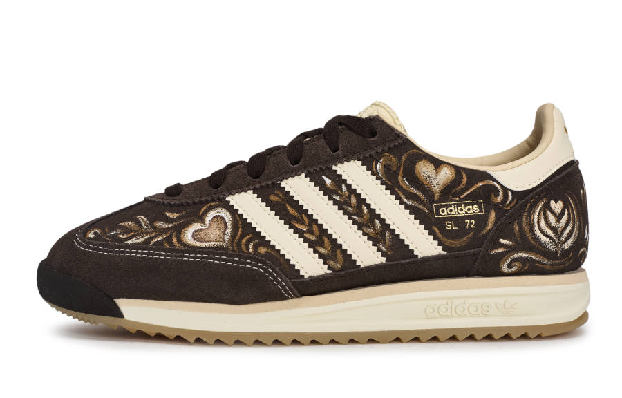 Adidas Originals SL 72 RS Low top Running Shoes Unisex Beige Coffee