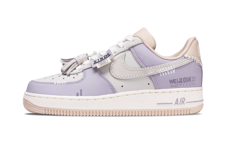 Nike Nike Air Force 1 Abrasion Resistant Abrasion Resistant Low top Skateboard Shoes Women's Purple