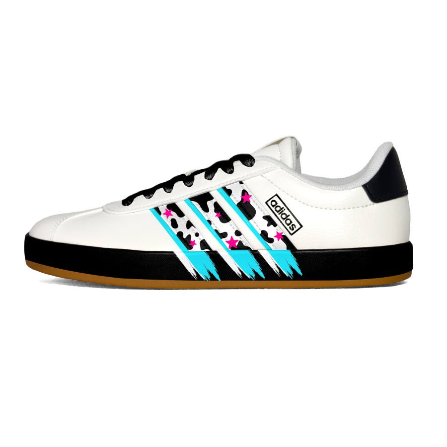Adidas Adidas VL COURT 3.0 Fresh Look Freckles Low top German Army Trainers Unisex White
