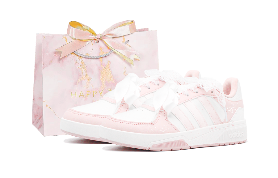 Adidas Adidas COURTBEAT Low top Skateboard Shoes Unisex Cherry Blossom Pink