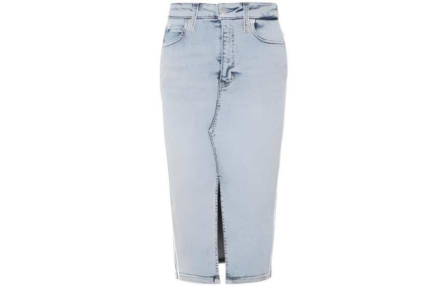 Calvin Klein CK/Calvin Klein Denim Long Skirt Women's Light Blue