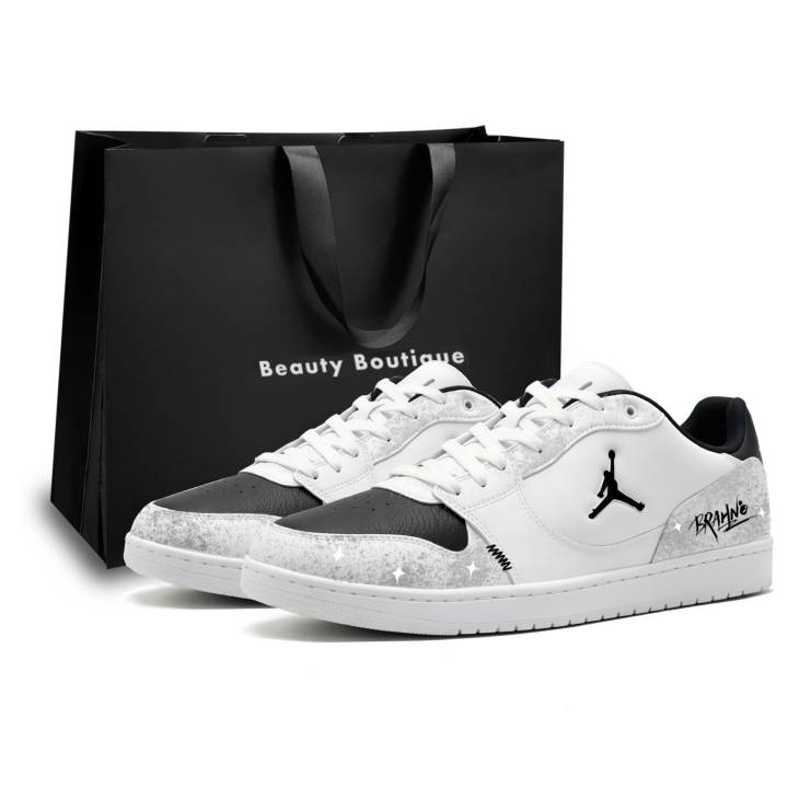 Jordan Jordan COURT CONNECT Skateboard Shoes Men's Low Top White Black Gray